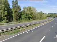 A38 shut due to accident this evening