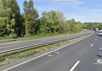 A38 shut due to accident this evening