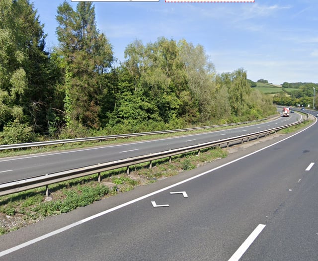 A38 shut due to accident this evening