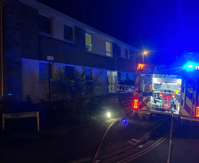 Firefighters to the rescue in flooding emergency at flat