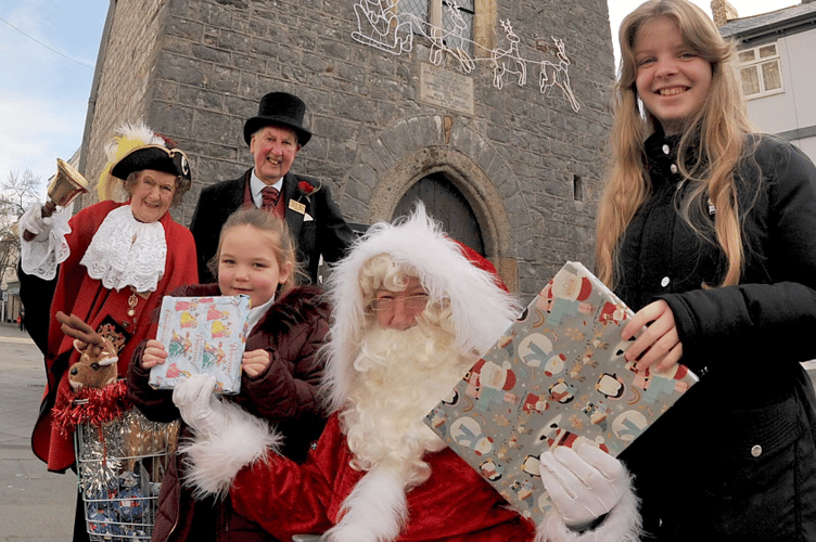 Lord of Borough Christmas toys giveaway in Newton Abbot