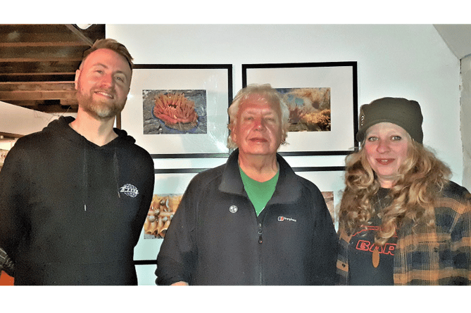 Members of The Shores of South Devon Marine Interest Life Association, Toby, Mike and Anne