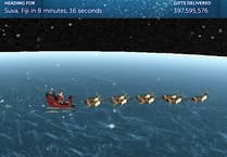 Keep tabs on Santa as he begins his Christmas Eve trip