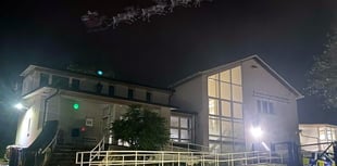 MERRY CHRISTMAS: Santa’s been spotted over Newton Abbot by police!