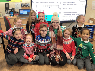 Pupils embrace the Christmas spirit with festive jumpers and more
