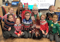 Pupils embrace the Christmas spirit with festive jumpers and more