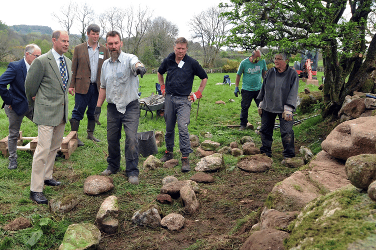 HRH Prince Edward visits East Shallowford Farm