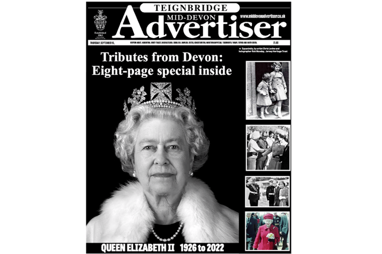 Queen Elizabeth II passing MDA front cover