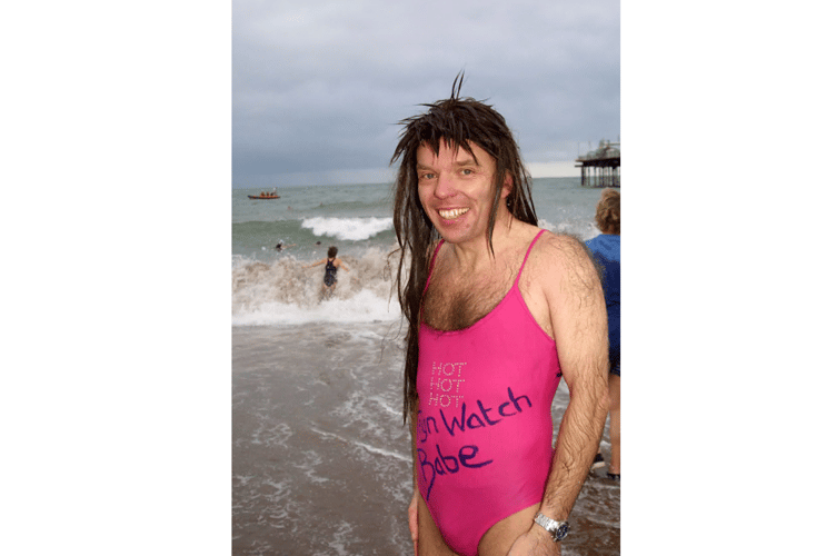 We know this Teign Watch Babe from 2003 is not Pamela Anderson. Or David
Hasselhoff come to that.
