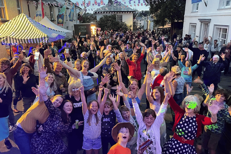 Platinum Jubilee celebrations in Moretonhampstead.