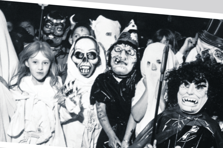 Scary monsters and super creeps? No, just the Halloween party at Dyrons Junior Youth Club in October 1988