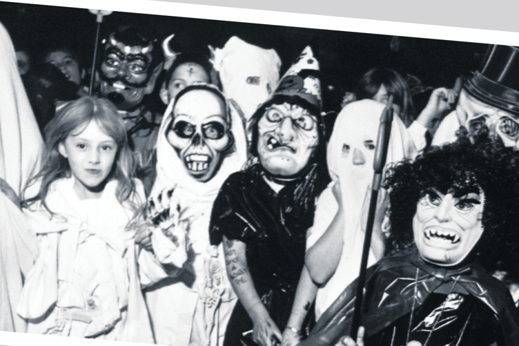 Scary monsters and super creeps? No, just the Halloween party at Dyrons Junior Youth Club in October 1988