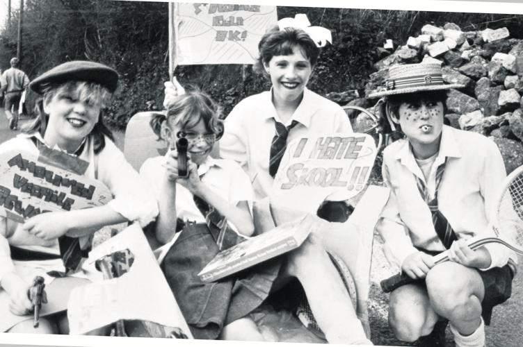 Team St Trinians comprising Dawn Andrews, Imogen Grierson, Sophie Turner and Kirsty Prowse