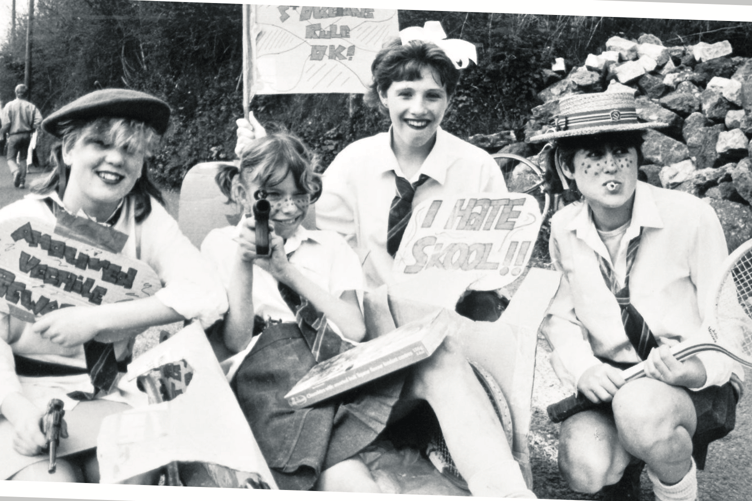 Team St Trinians comprising Dawn Andrews, Imogen Grierson, Sophie Turner and Kirsty Prowse