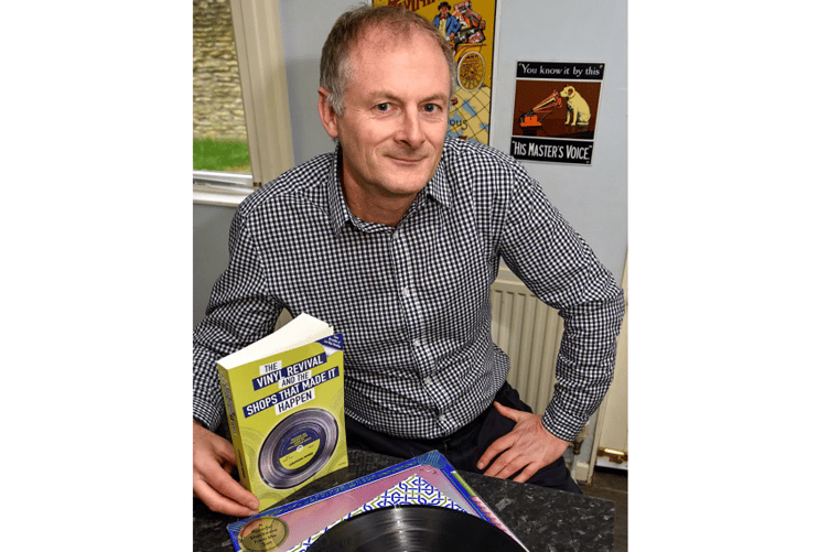Phoenix Sounds are hosting a Vinyl Revival Evening, with Dawlish-based Author, Graham Jones, who is pictured with his new book The Vinyl Revival and the Shops That Made it Happen.