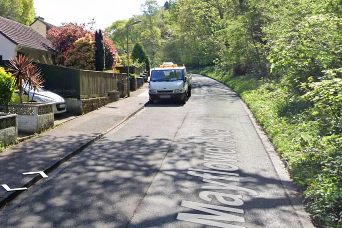 A male pedestrian in his 20s was seriously hurt in a collision with a car in Mayfair Avenue, Newton Abbot. (17/3/2023)
Picture: Google Streetview
