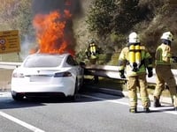 How to tackle a fire in an electric car