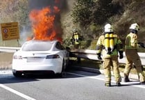 How to tackle a fire in an electric car