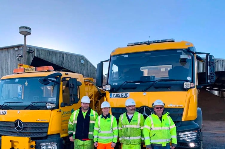 Keeping our roads safe – Devon gritter drivers
Picture: DCC (Jan 2023)