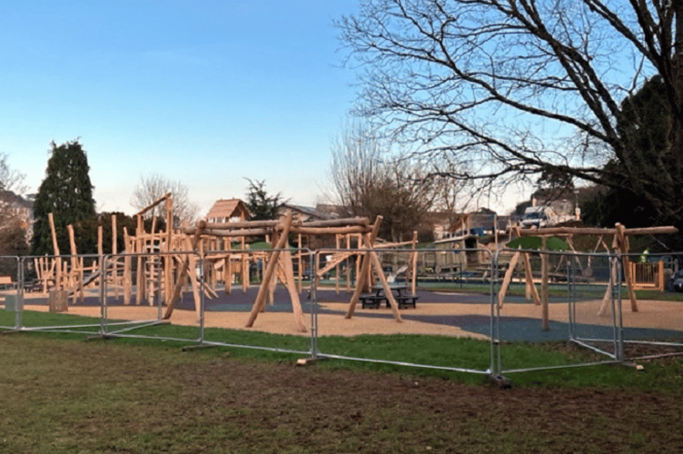 New play park at Dawlish is nearing completion