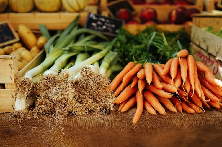 market stock image
