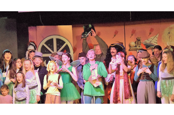 The cast of Peter Pan