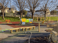 Play area one step closer to opening as bike riding space takes shape