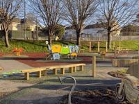 Play area one step closer to opening as bike riding space takes shape