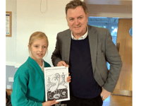 Pupil Daria has a nice artistic surprise for MP