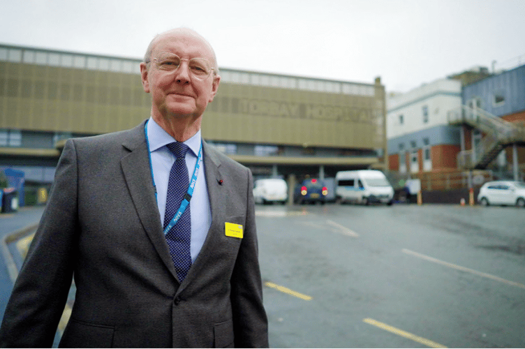 MOVING ON: Torbay and South Devon NHS Trust chairman Sir Richard Ibbotson, will be leaving his role at the end of May.