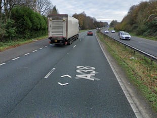 Biker suffers potentially life changing injuries in A38 crash