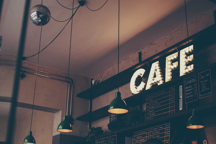 cafe stock image