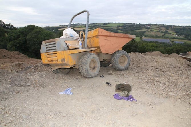 The teenager suffered head injuries when the dumper overturned.
