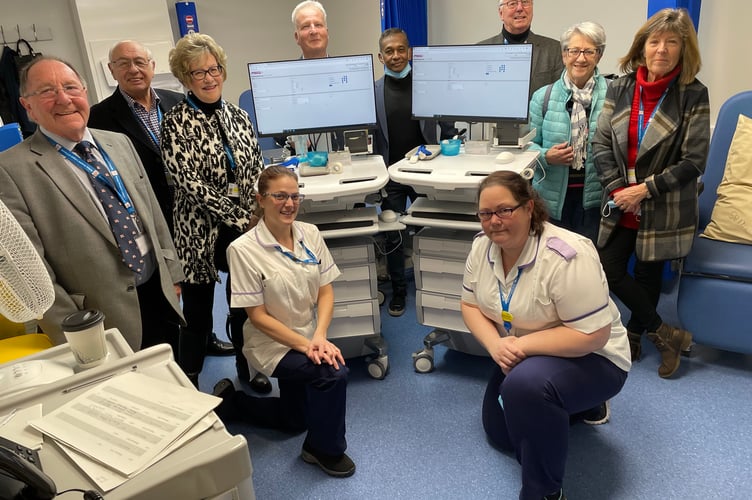 Torbay Hospital League of Friends donate money for new phlebotomy trolleys