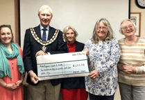 Mayor’s cheque for care team