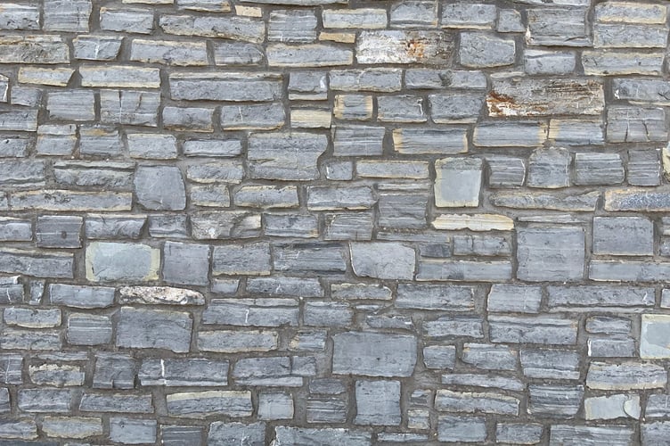 stone wall stock