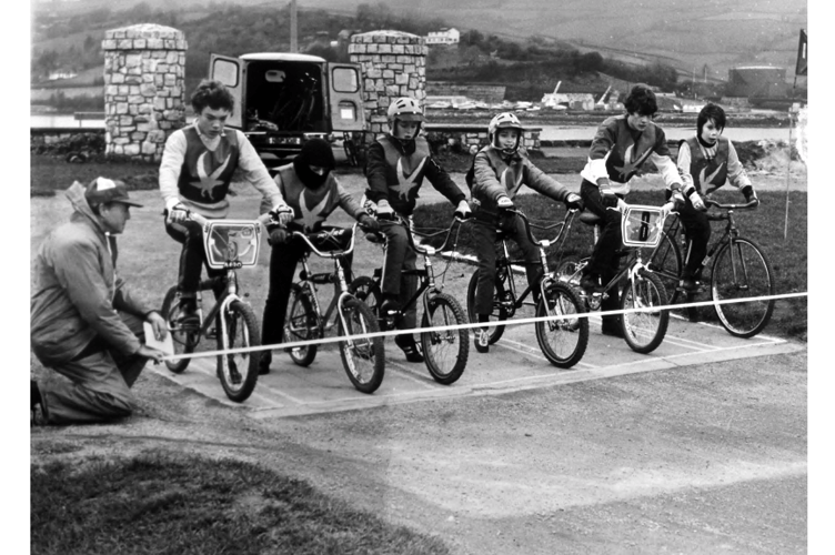 Under starter’s orders - Shaldon Kestrel Speedway Club in January 1984