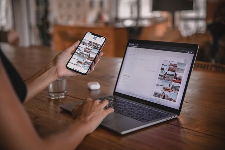 mobile phone stock image