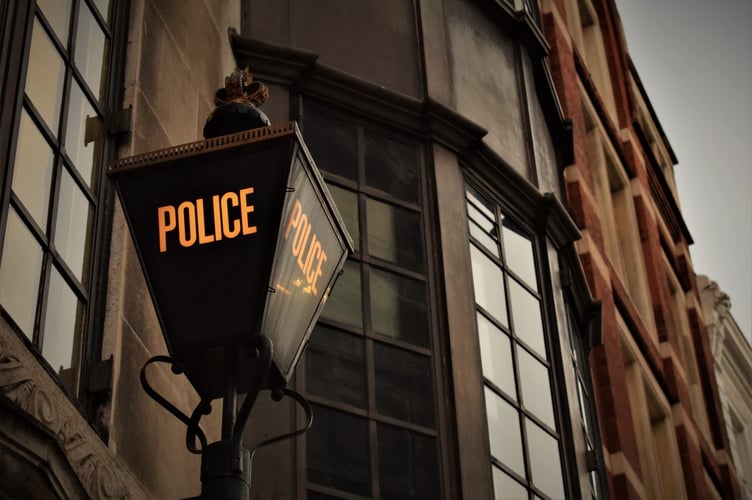 police surgery stock image