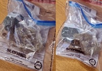 Police catch man smoking cannabis in the park