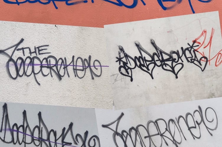 Police hunt graffiti vandals