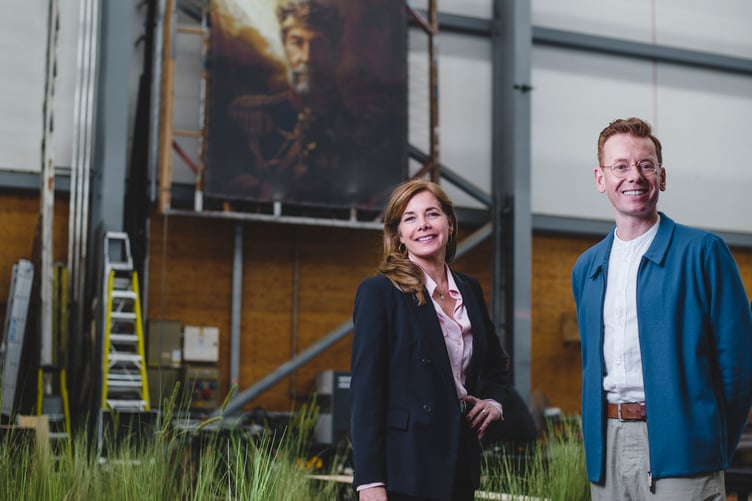 Dame Darcey Bussell DBE and James Mackenzie-Blackman at TR2 Workshop. Image credit Steve Haywood 3