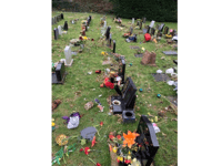 Anger at graves vandalism