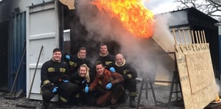 Fire station crew manager Jamie passes fire behaviour course 