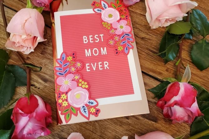Mother's Day card stock image