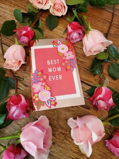 Mother's Day card stock image