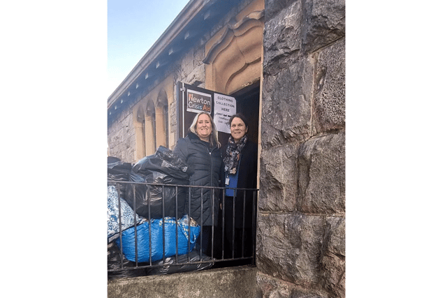Fantastic collection for refugees by school