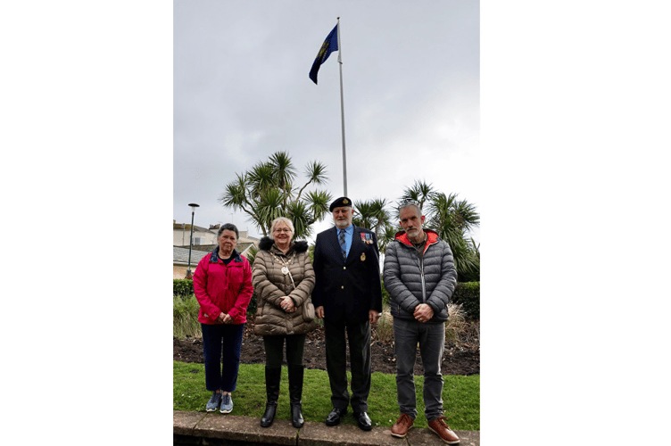 Dawlish Councillors raise the flag to observe Commonwealth Da
