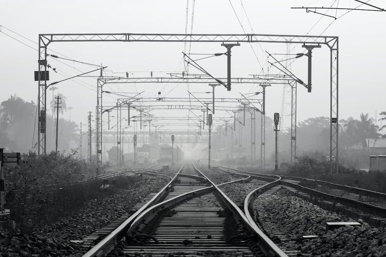 old train stock image