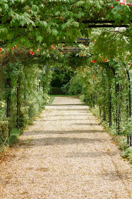 italian garden stock image